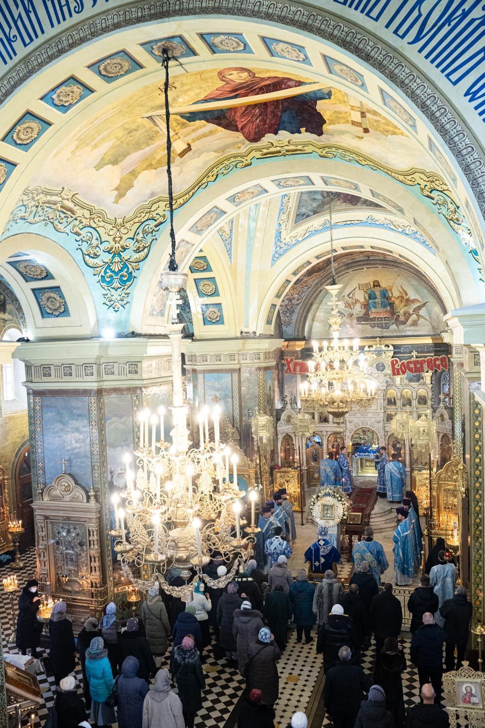 Божественная литургия в Покровском соборе г. Самары