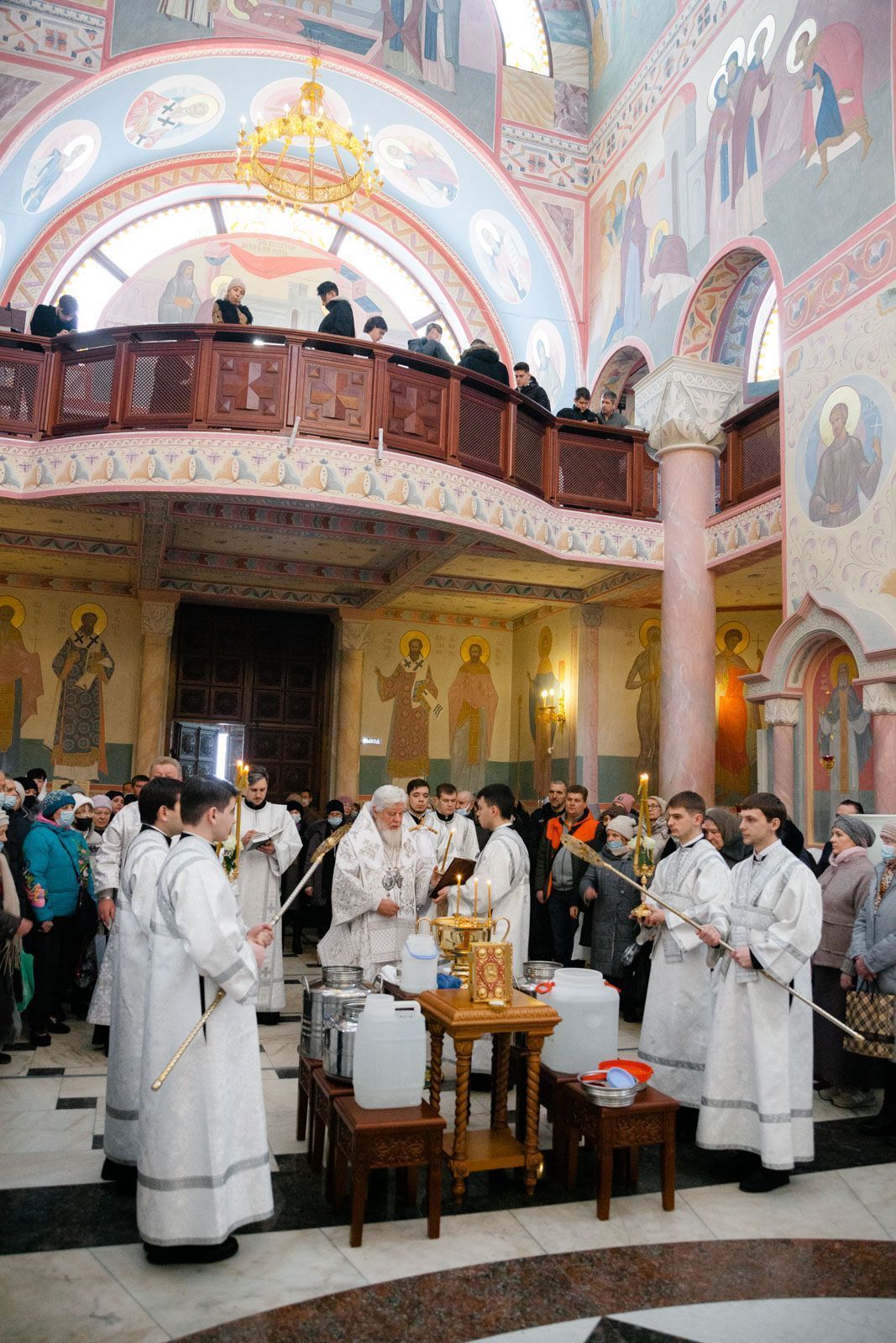 В праздник Крещения Господня митрополит Сергий совершил Литургию в Софийском соборе