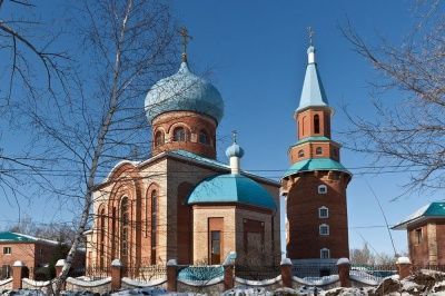 Храм в честь Казанской иконы Божией Матери. п.Мехзавод