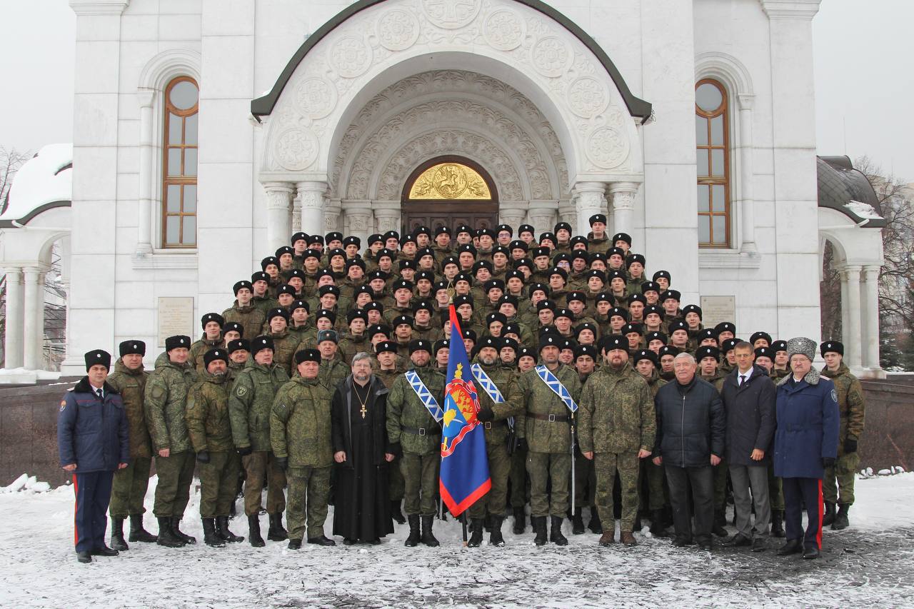 В войсковом храме Георгия Победоносца состоялась присяга курсантов-казаков