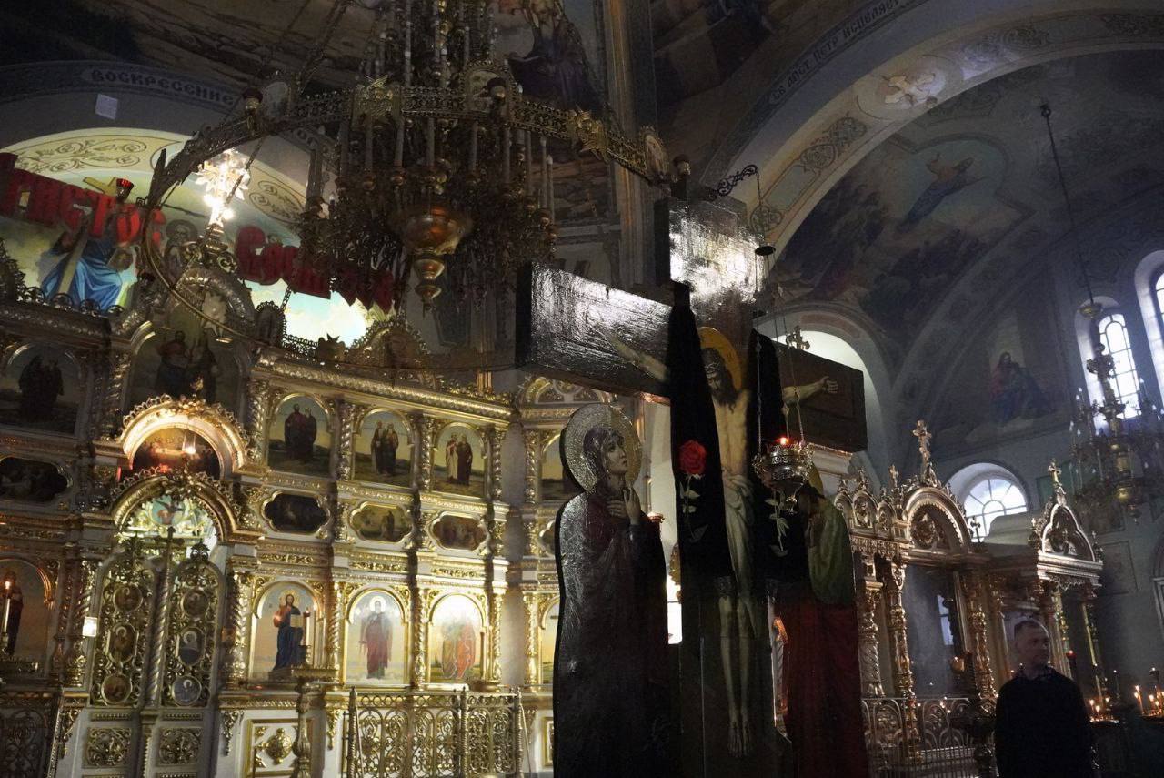 Вечерня с чином Пассии в Петропавловском соборе г. Самары